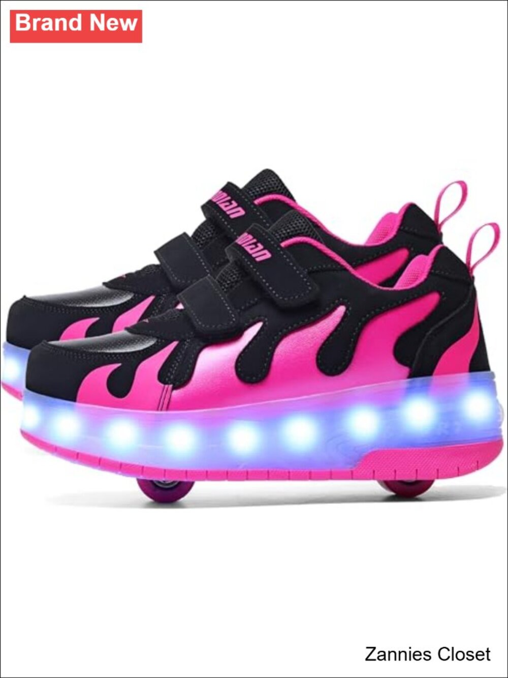 ✨ AIkuass Kids USB Rechargeable LED Light Up Roller Skate Sneakers Boys Girls